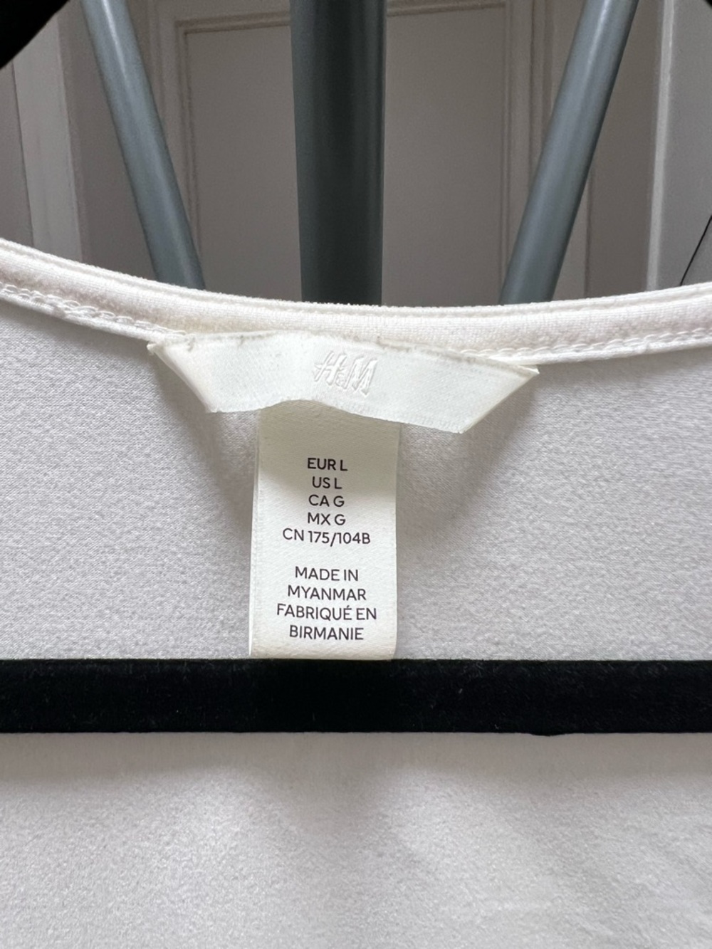 H&M White Square Neck Long Sleeve Top - Picture 3 of 4